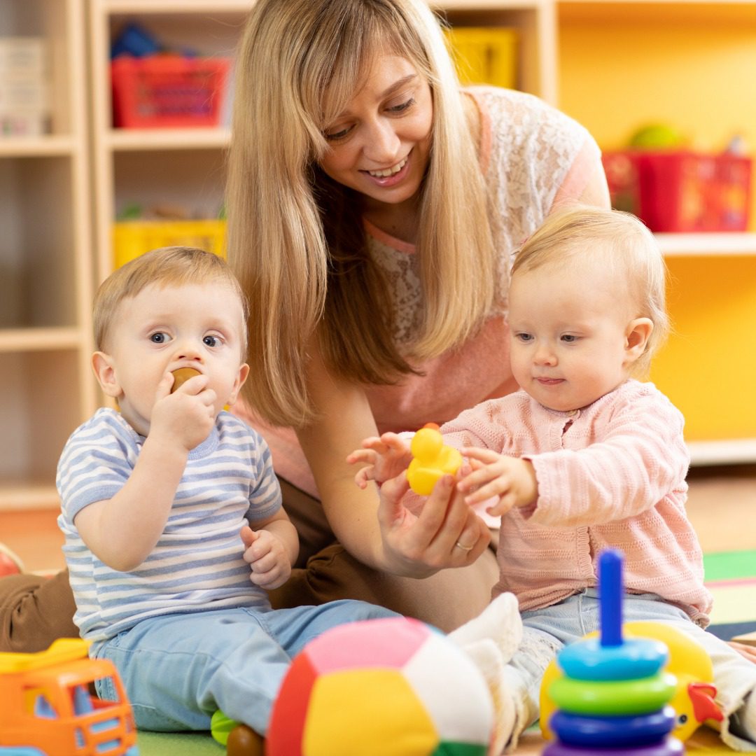 Children and teacher at Kindergarten